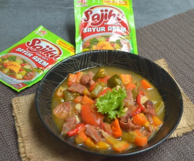 Sayur Asem Daging Sapi