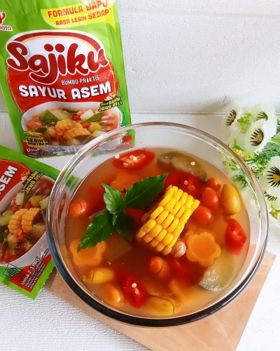 Sayur Asem Melinjo dan Kacang Tanah