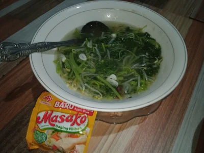 Sayur bayam bening