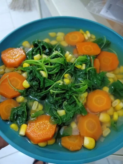 Sayur bayam jagung , Wortel kuah bening