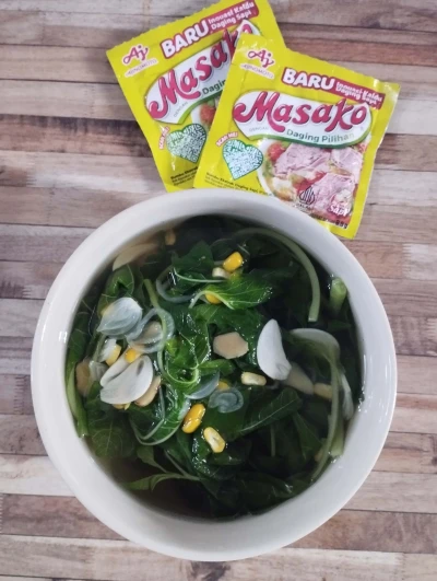 Sayur Bening Bayam Masako