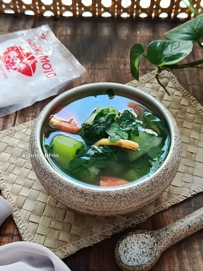 Sayur Bening Daun Kelor Labu Siam ala Ajinomoto