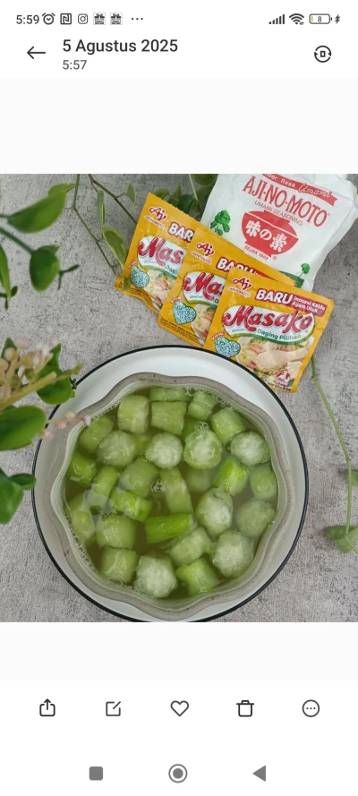 Sayur Bening Gambas