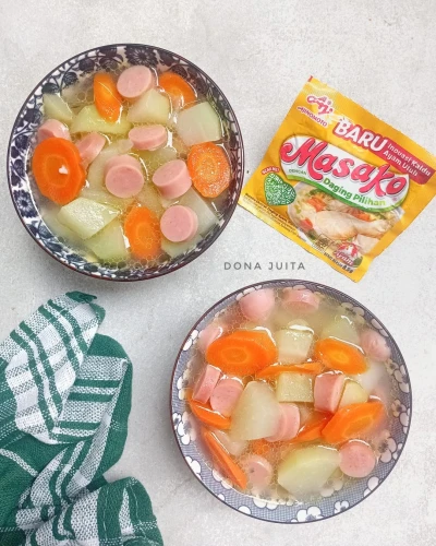Sayur Bening (Labi Siam, Wortel dan Sosis)