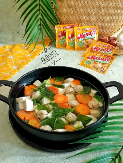 Sayur Bening Tahu Bayam Wortel