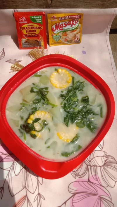 Sayur Bobor bayam jagung