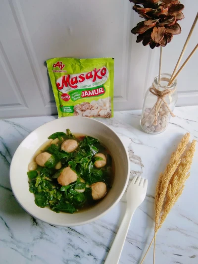 Sayur Katuk Bakso