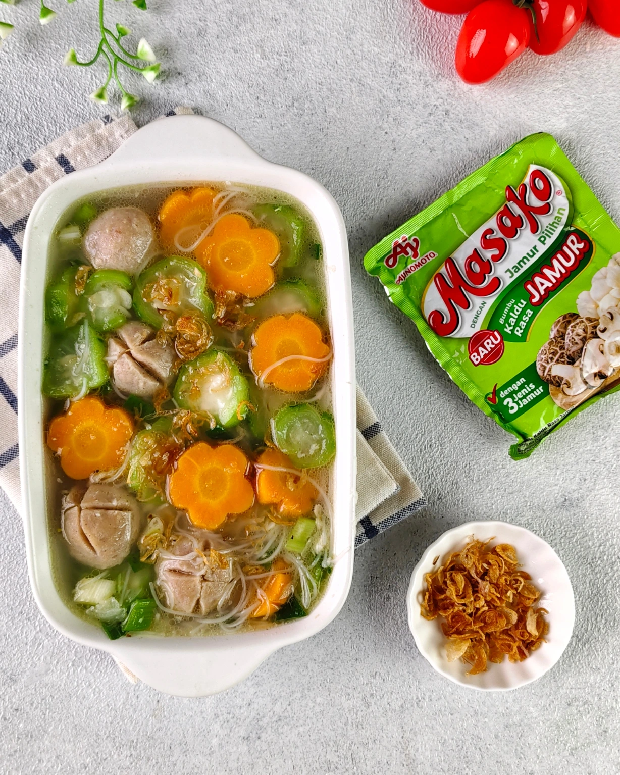 SAYUR OYONG BAKSO WORTEL