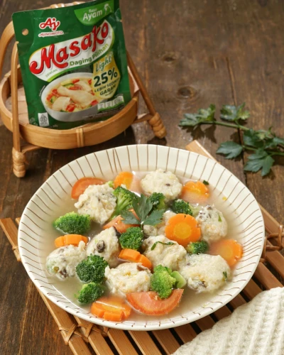 Sop Baso Lohoa Brokoli ala Masako