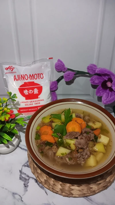 Sop daging sapi idul adha