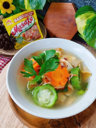 Sop Kembang Tahu & Sayuran