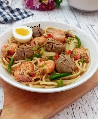 Spageti Udang Cabe Hijau