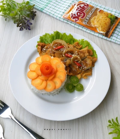 Steak Ayam Crispy Saus Lada Hitam