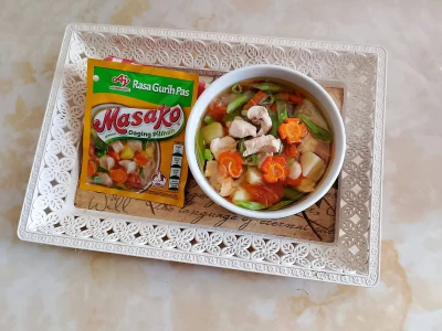 Sup Ayam Buncis Ala Masako
