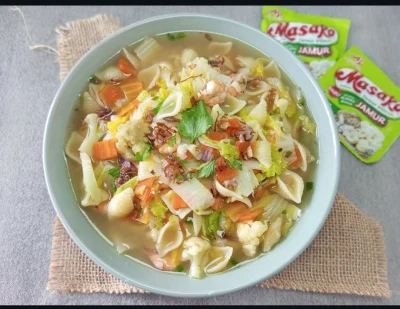 Sup Ikan Masako Kaldu Jamur ala Mami Abe