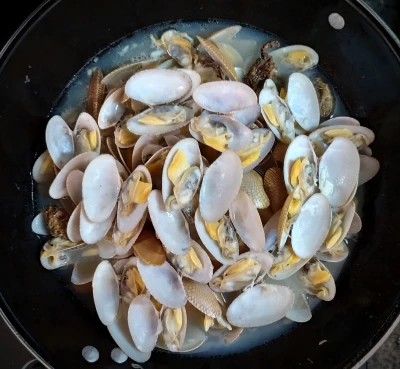 Sup Kerang Batik Kuah Jahe