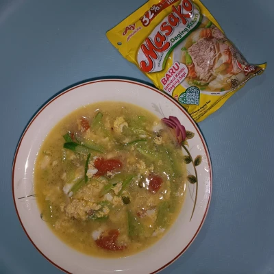 Sup Timun Telur ala Masako