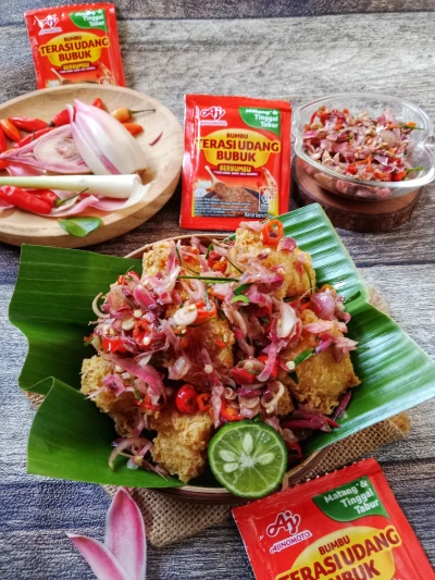 Tahu  Crispy Sambal Matah Kecombrang