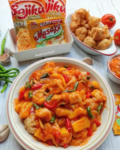Tahu Crispy Saus Asam Manis