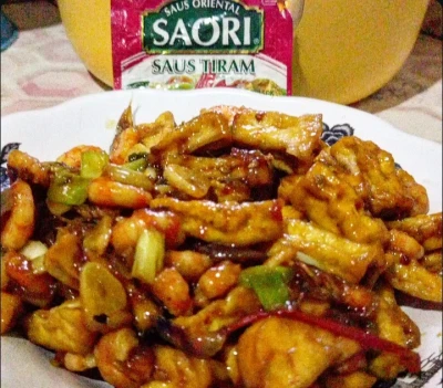 Tahu udang saus tiram