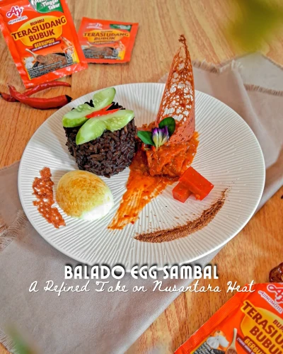 Telur balado ala Fine Dining