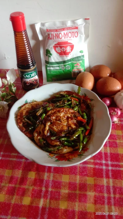 Telur ceplok Lada hitam