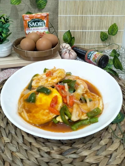 Telur Ceplok Saus Asam Manis