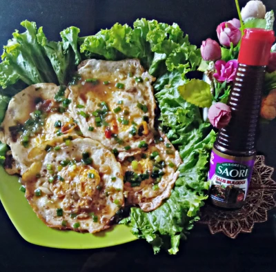 Telur ceplok saus bulgogi