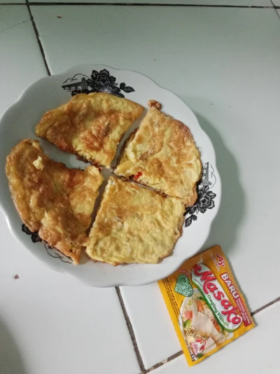 Telur dadar dadakan simple