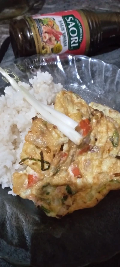 Telur dadar daun brambang