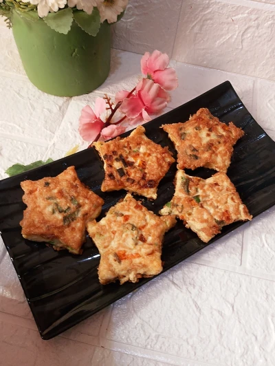 Telur dadar sayur ala masako