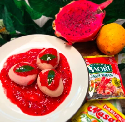 Telur Rebus Saus Kulit Naga ala Saori