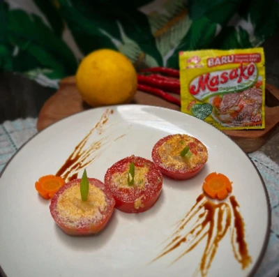 Telur stuffed tomat ala Masako