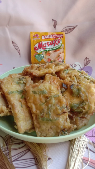 Tempe goreng daun bawang ala Masako