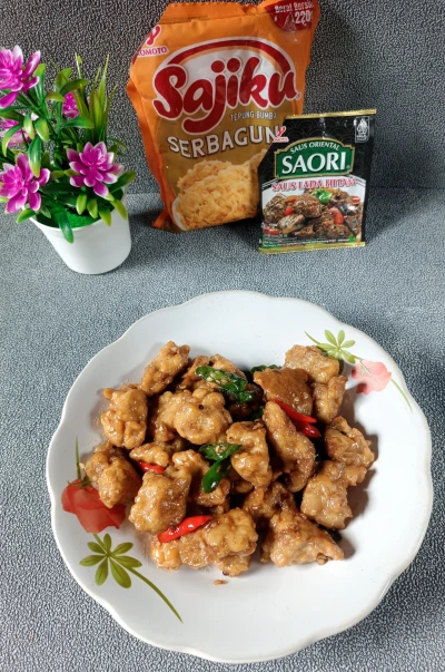 Tempe Goreng Lada Hitam