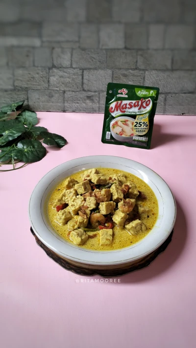 Tempe Udang Masak Santan