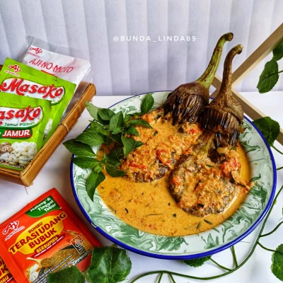 Terong Pecak Kuah Santan