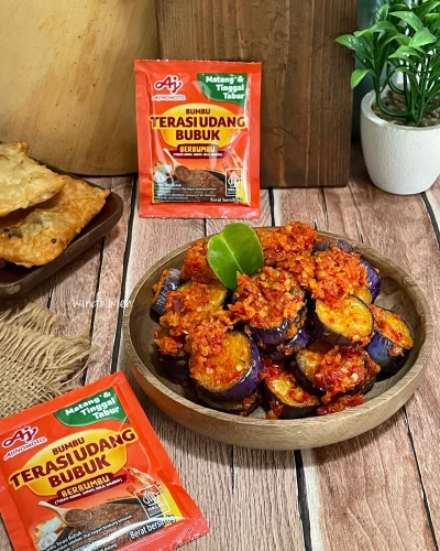 Terong Sambal Kemiri Ala Ajinomoto Terasi Udang