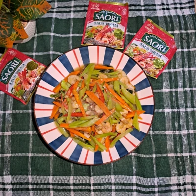 Tumis batang brokoli ala SAORI®
