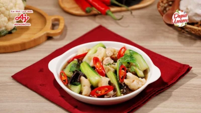 Tumis Batang Kembang Kol ala AJI-NO-MOTO®