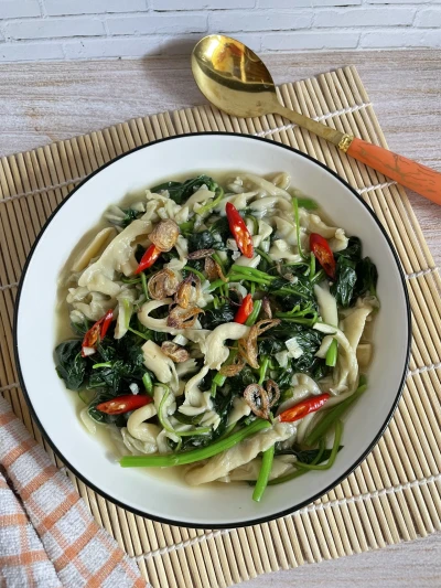 Tumis Bayam Jamur Tiram