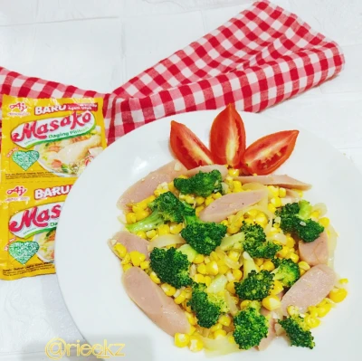 TUMIS BROKOLI JAGUNG ALA MASAKO