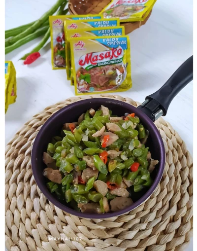 Tumis Buncis Bakso