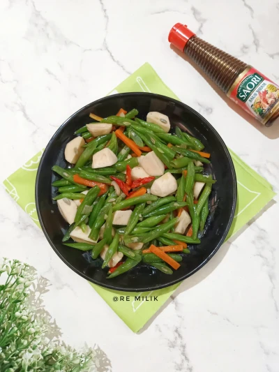 Tumis Buncis Baso Ikan Saori