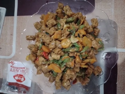 Tumis buncis tempe