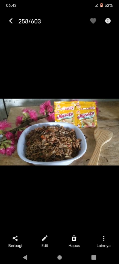 Tumis jantung pisang