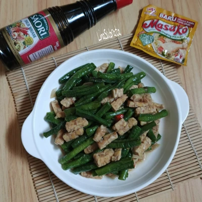 Tumis Kacang Panjang Tempe