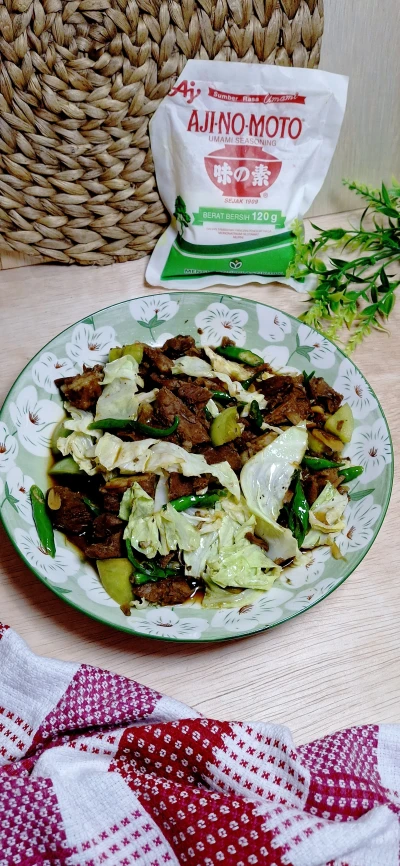 Tumis Kambing Cabai Ijo