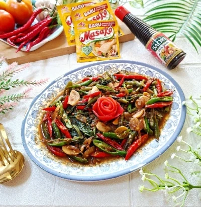 Tumis Kangkung Tauco ala Saori