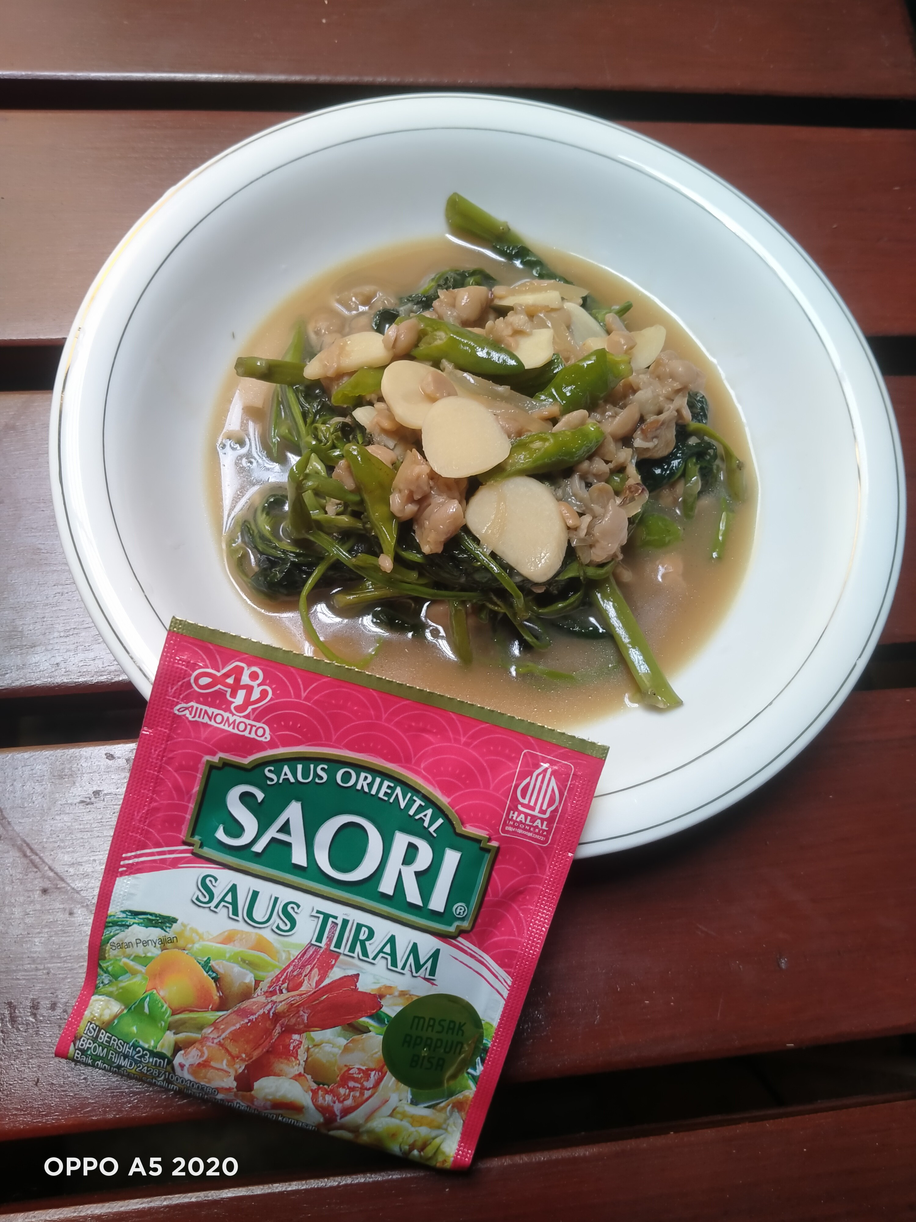 Tumis Kangkung Tauco ala Saori